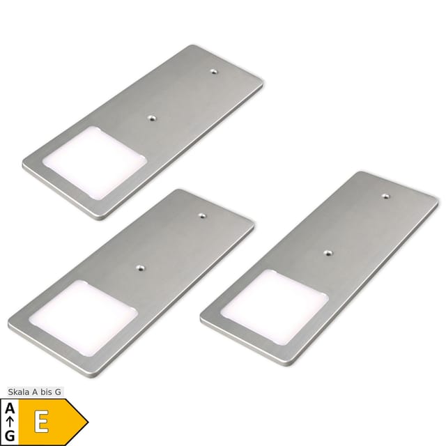 3er Set Unterbauleuchte TooFlat warmweiß