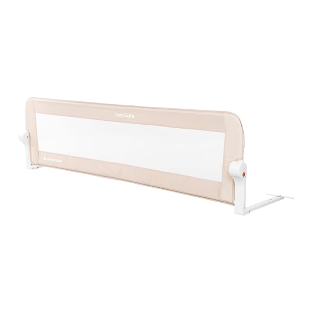 Kikkaboo Bettschutzgitter I am safe 150 cm, klappbar, Bettgitter, ab 18 Monaten hellbraun