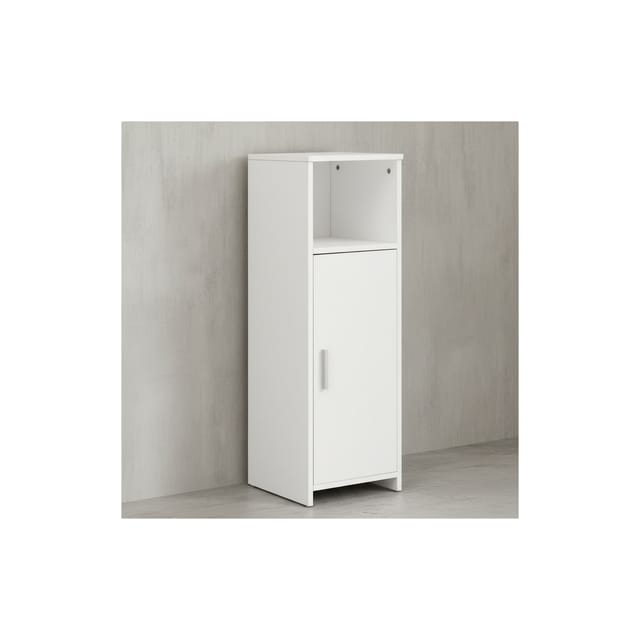 KADIMA DESIGN Badschrank, Stilvoll, zeitloses Design, kratzfestes Melaminharz, 30x95,5x30 cm.