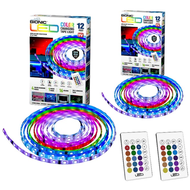 Starlyf® LED Stripe - Lichtband, Farbwechsel, Fernbedienung, USB, IP65 Bionic LED