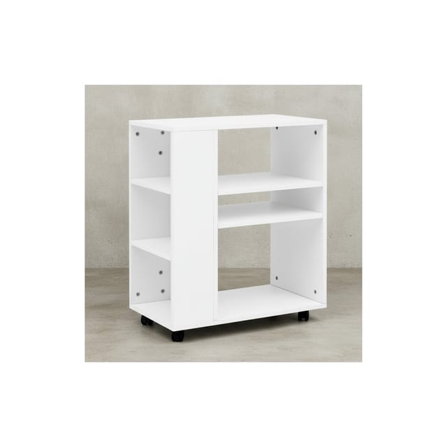 KADIMA DESIGN Regal BRENTA: Elegantes Multifunktionsmöbel, Rollen, Viel Stauraum, Modernes Design