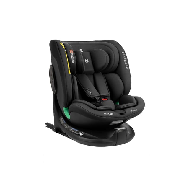 Kikkaboo Kindersitz i-Tour i-Size (40-150 cm) Gruppe 0+/1/2/3, Isofix, drehbar schwarz