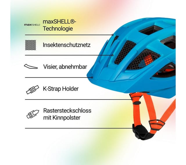 KED Kinderhelm Kailu, blue matt