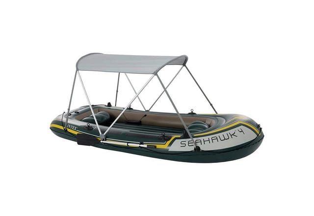 INTEX 68600 - Boots-Überdachung (160x142cm) Dach Schlauchboot Sonnenschutz
