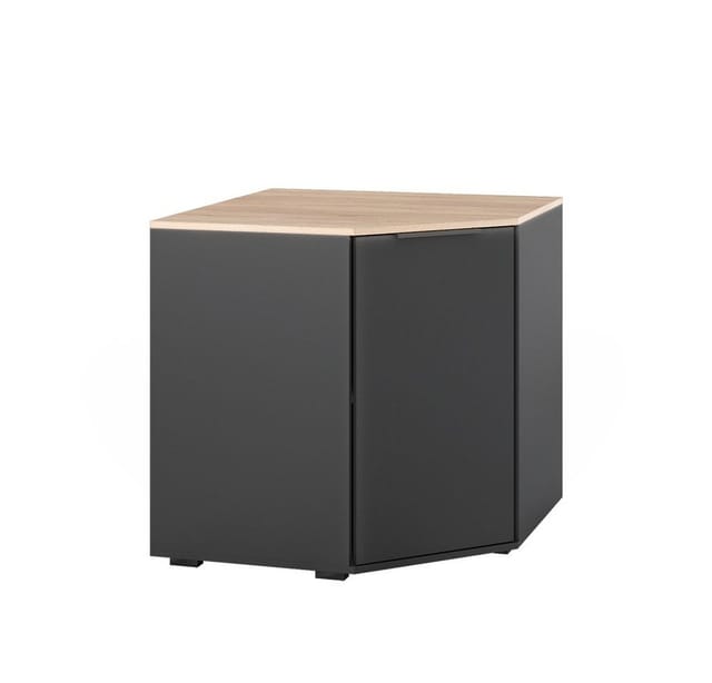 Vicco Eckkommode Betti Anthrazit Sonoma 78 x 78 cm Wohnzimmer 1 Tür