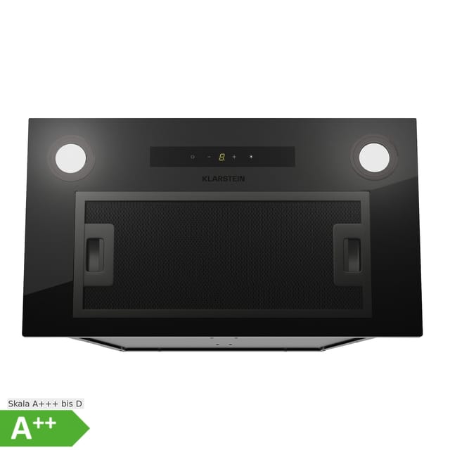 Paolo 52 Dunstabzugshaube Einbau 52 cm 439 m³/h LED Touch A++ Schwarz