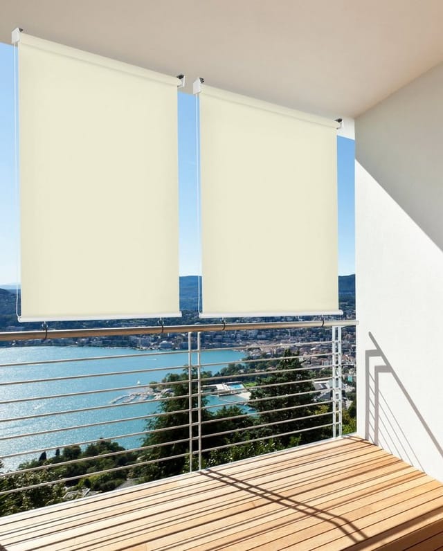 Sonnenschutz Aussenrollo 100x230 creme