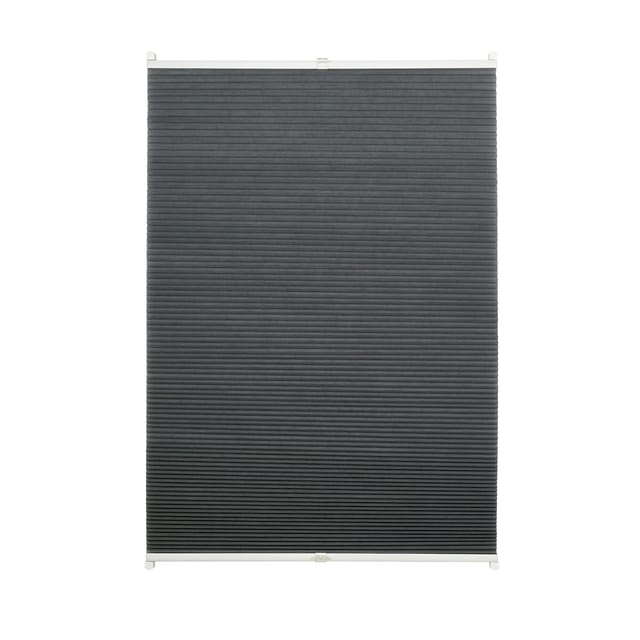 Ondeco Wabenplissee verspannt Klemmträger ohne Bohren Klemmfix Blickdicht Sonnen-Schallschutz Farbe: Grau, Größe: 80x210 cm