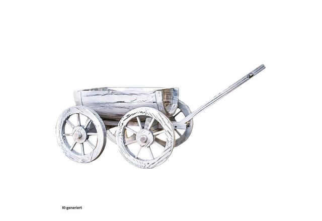HTI-Living Holzhandwagen Weiß Rustikal Sommerset