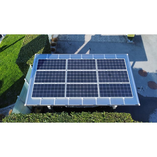 Ximax Solar-Carport Linea Typ 80, Edelstahl-Look - Standardgröße