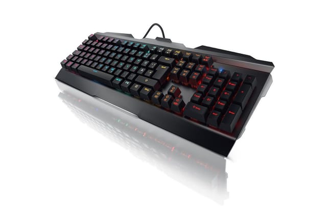 Titanwolf mechanische Gaming Tastatur „Invader“ Aluminium Gehäuse / RGB LED Beleuchtung