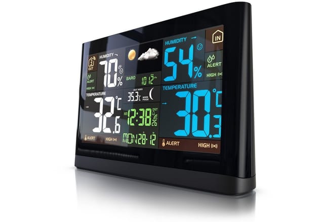 BEARWARE Funkwetterstation - Luftdruck - Temperaturtrend - Wetterprognose