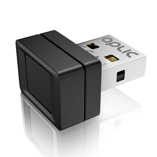 Aplic USB Fingerabdrucksensor Fingerabdruckleser - bis zu 10 IDs - Windows 8 10 11 - unterstützt bis zu 10 IDs - USB - Plug & Play - Finger Scanner
