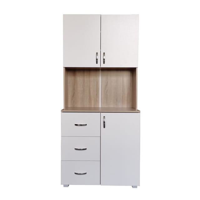 HTI-Living Küchenschrank Weiß/Sonoma Blanca