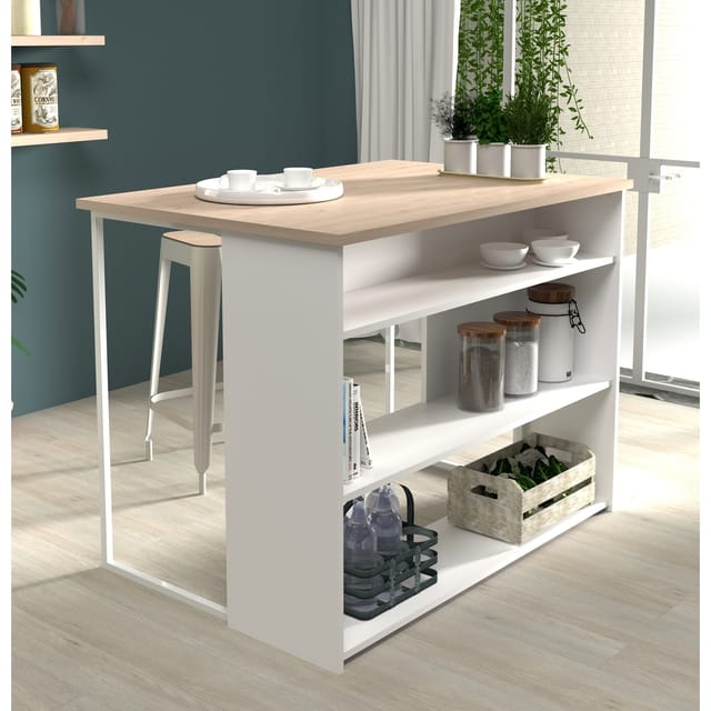 Parisot Buffet-Set "Socool 12" Weiß Jackson Eiche