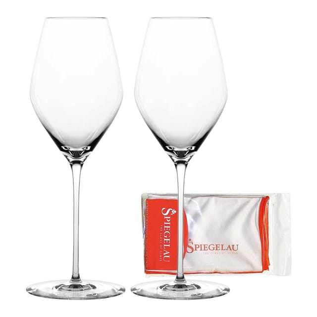 Spiegelau Champagnergläser + Poliertuch Hi-Lite 347 ml 2er Set