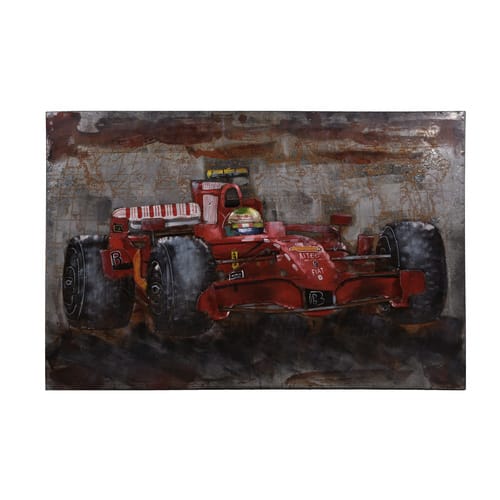 Harms Import & Vertriebs GmbH & Co. KG - 3D Metallbild Rennwagen