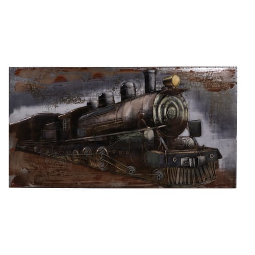 Harms Import & Vertriebs GmbH & Co. KG - 3D Metallbild Dampflok