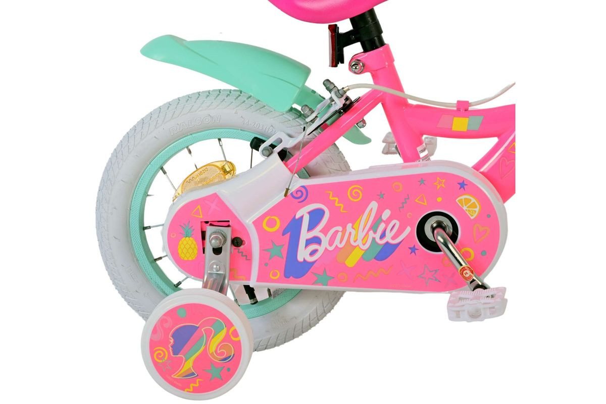 VOLARE Kinderfahrrad Barbie, 12 Zoll, ohne Rücktrittbremse Bild 2