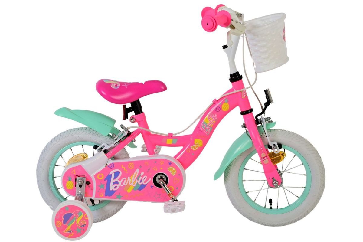 VOLARE Kinderfahrrad Barbie, 12 Zoll, ohne Rücktrittbremse Bild 3