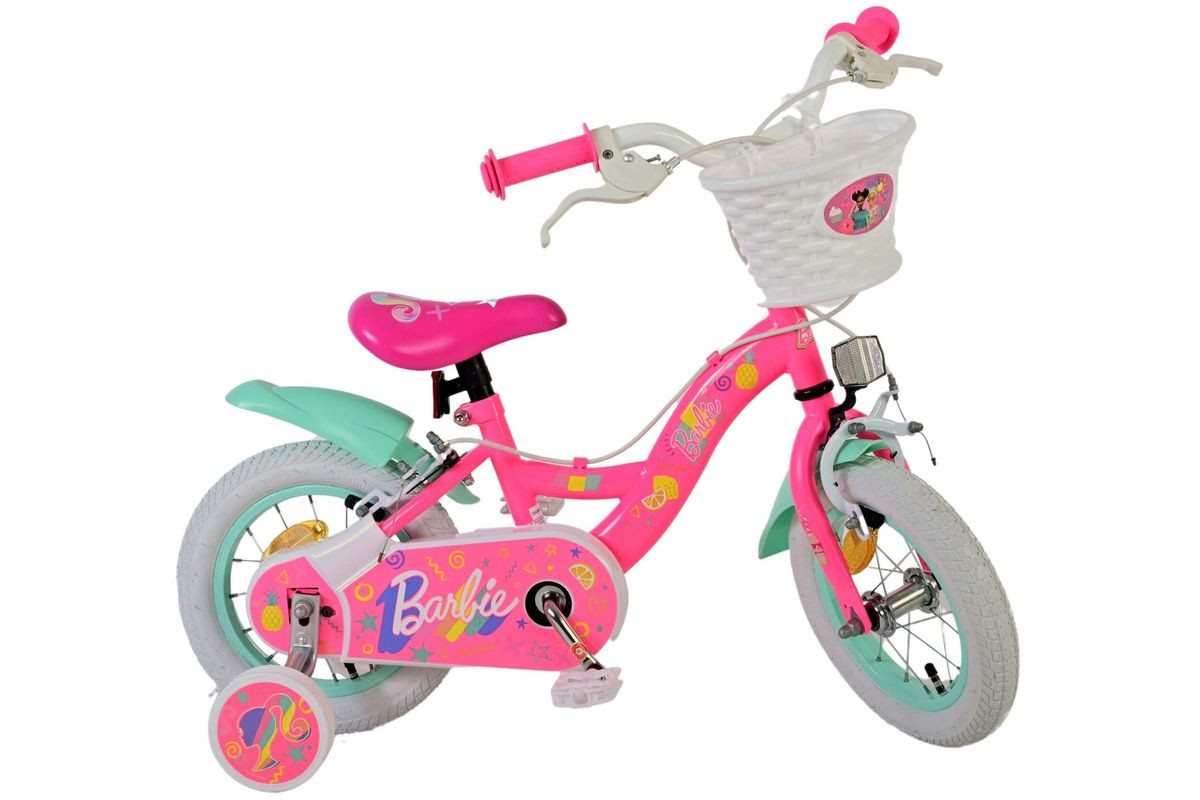 VOLARE Kinderfahrrad Barbie, 12 Zoll, ohne Rücktrittbremse Bild 4