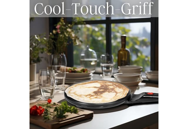 Zilan Crêpes Maker 20cm Antihaftbeschichtung Cool-Touch-Griff 800W