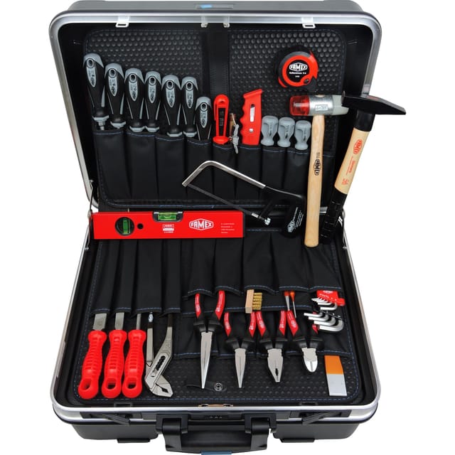 FAMEX 606-88 ABS Werkzeugtrolley mit hochwertigem Werkzeug Set - High-End Qualität