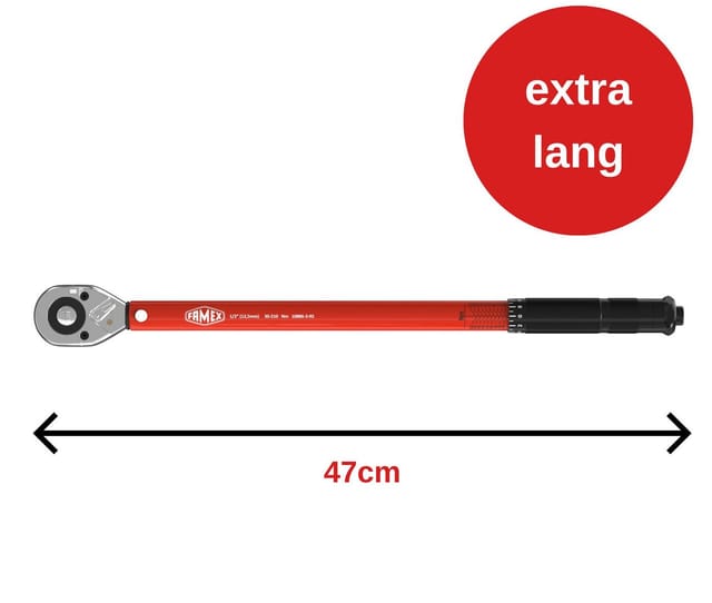 FAMEX 10886-3-RS-KS Drehmomentschlüssel 1/2" 30-210 Nm, +-3%