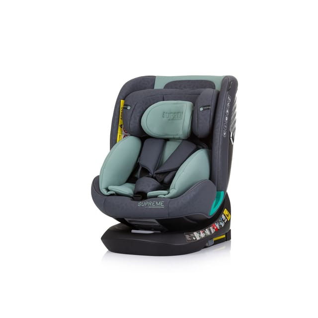 Chipolino i-Size Kindersitz Supreme (40-150 cm) verstellbar 360° drehbar Isofix grün
