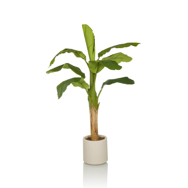 hjh OFFICE Kunstpflanze BANANE I Kunststoff