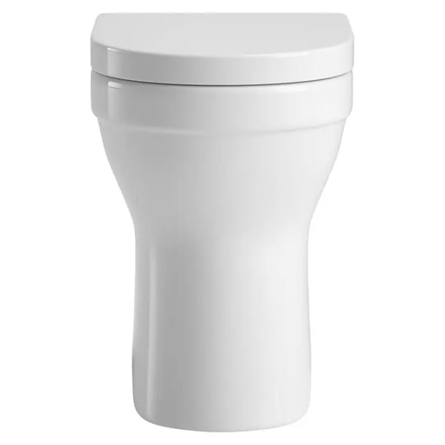 sanicomfort Stand-WC Cozy erhöht 47,5 cm Sitzhöhe Spülrandlos mit WC Sitz Absenkautomatik weiß