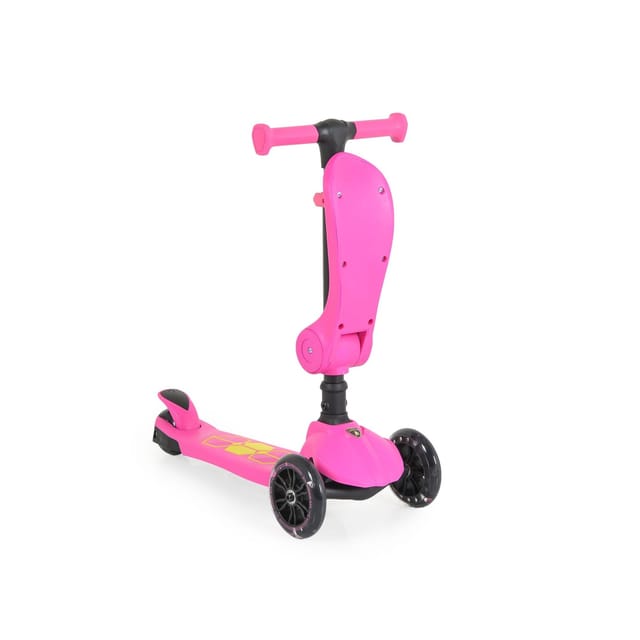Moni Kinderroller 2 in 1 Lamborghini Laufrad, Lenkerhöhe verstellbar, klappbar pink