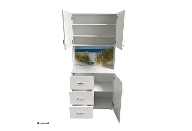 HTI-Living Schrank mit bedruckter Rückwand Düne