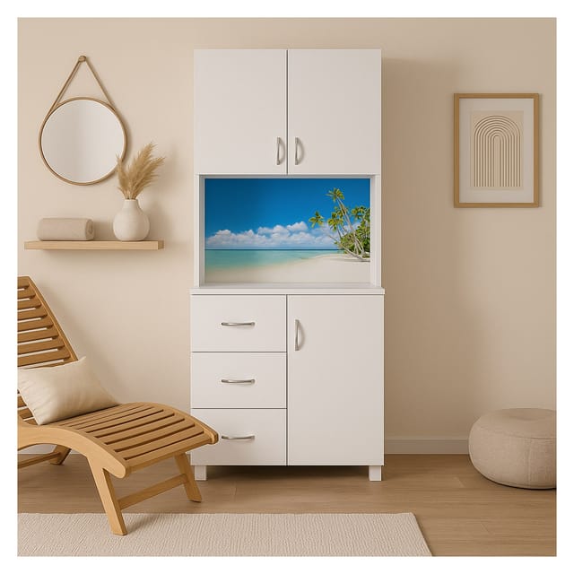 HTI-Living Schrank mit bedruckter Rückwand Palmen