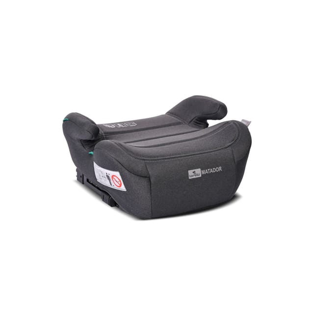 Lorelli Sitzerhöhung i-Size Matador (125-150cm) Kindersitz, Isofix, Armlehne schwarz