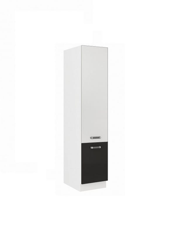 Küchen Vorratsschrank 40 cm für das Modell „Omega 240 Schwarz + Weiss