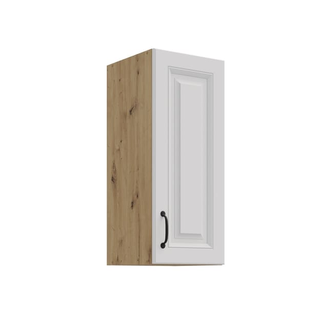 Hängeschrank 30 cm Stilo Weiss + Eiche Artisan Küchenzeile Küchenblock Küche