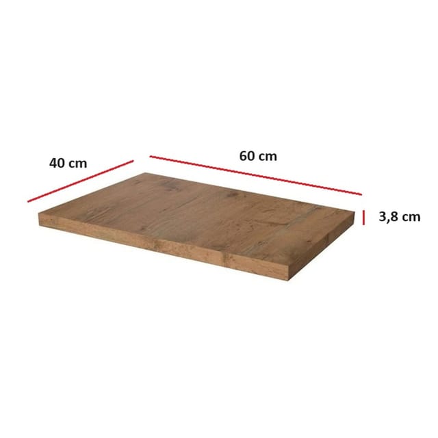 Arbeitsplatte 40 cm 38 mm Küchenzeile Küchenblock Eiche Lancelot Küche Vigo