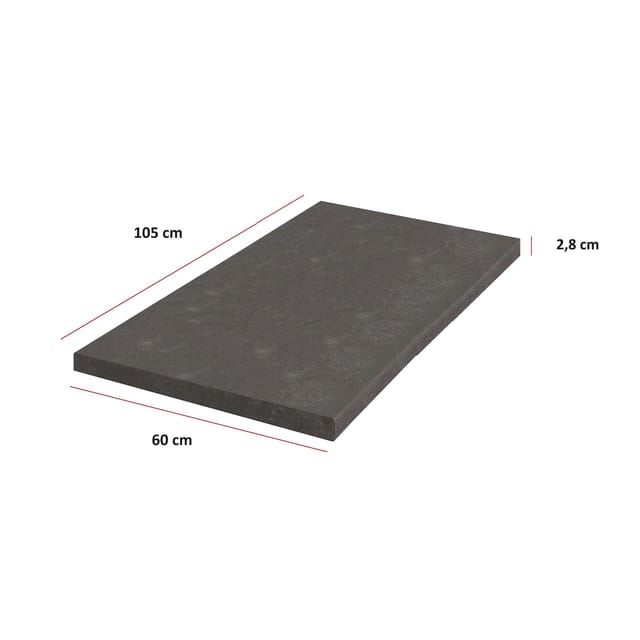 Küchen Arbeitsplatte Metallic Brown 105 cm 28 mm Bianca Grey Rose Küchenzeile
