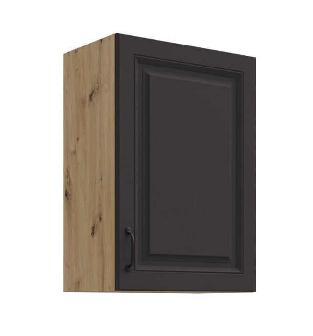 Hängeschrank 50 cm Stilo Grau + Eiche Artisan Küchenzeile Küchenblock Küche