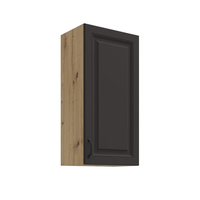 Hängeschrank 45 cm Stilo Grau Küchenzeile Küchenblock Küche Landhaus Höhe 90 cm