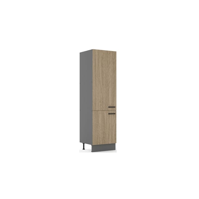 Küche SCANDI Hochschrank 60 cm Fischgrät Küchenzeile Küchenblock Einbauküche