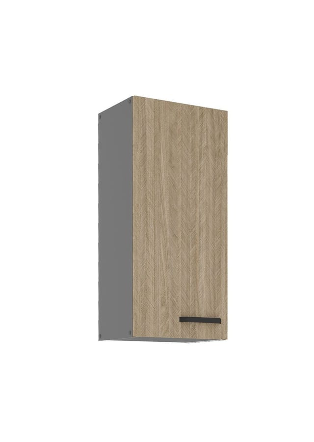 Küche SCANDI Hängeschrank 40 cm Fischgrät Küchenzeile Küchenblock Einbauküche