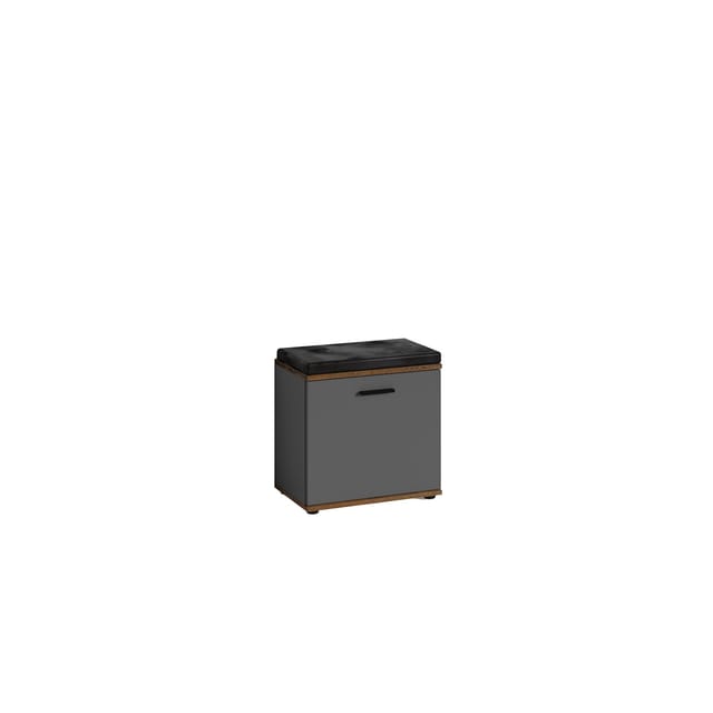 byLIVING Sitzbank JAKOB, Breite 48,5 cm, Old Wood /anthrazit, Sitzkissen