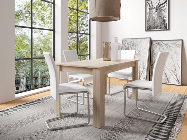 byLIVING Esstisch NEPAL, Breite 140 cm, Artisan Eiche (Eiche-Optik)