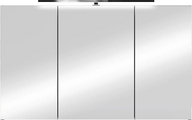 byLIVING Spiegelschrank SPREE, Breite 100 cm, anthrazit, LED Beleuchtung