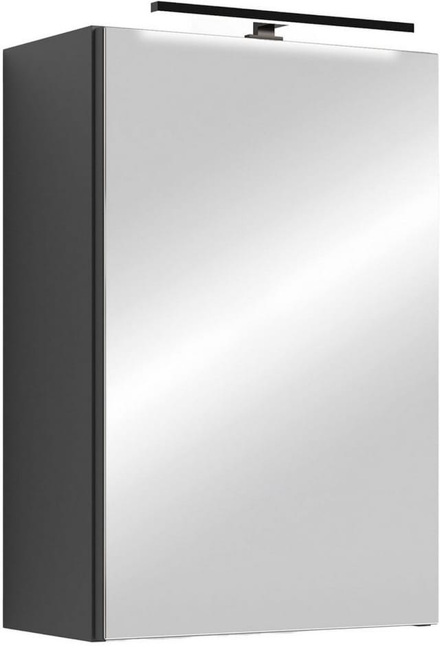 byLIVING Spiegelschrank SPREE, Breite 40 cm, anthrazit, LED Beleuchtung