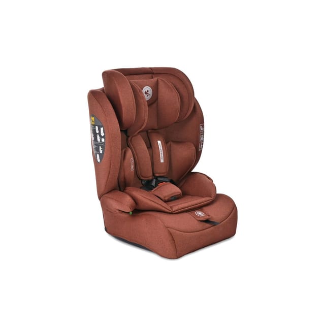 Lorelli Kindersitz i-Size Adventure (76-150 cm) Kopfstütze verstellbar bis 36 kg braun