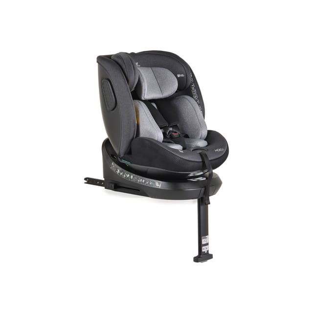 Cangaroo Kindersitz Hoku i-Size (40-150cm) Gruppe 0+/1/2/3, Isofix, Stützfuß grau