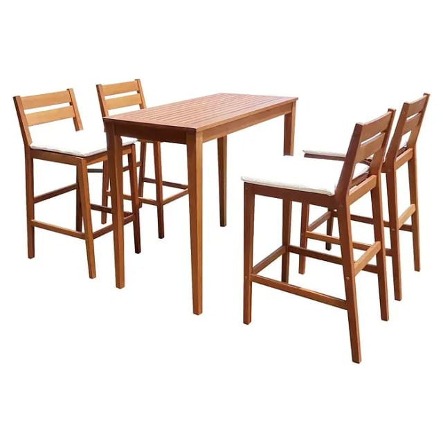 Barset MAINE, 5-teilig inkl. Kissen, Eukalyptus, braun